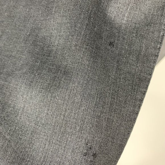 Black Saks Fifth Avenue Ermenegildo Zegna Wool Slim Blazer Gray 2 Button 44L - Picture 2 of 4